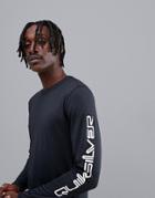 Quiksilver Territory Base Layer Long Sleeve Top In Black - Black