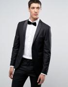 Selected Homme Super Skinny Tux Jacket - Black