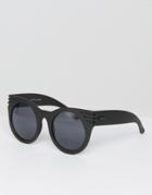 Minkpink Up & Away Round Sunglasses - Black