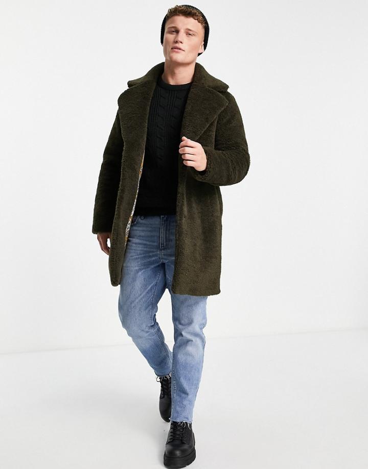 Gianni Feraud All-over Faux Fur Coat-green