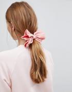 Asos Bow Barette Hair Clip - Pink