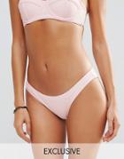 South Beach Pastel Mix And Match Cheeky Bikini Bottom - Pink