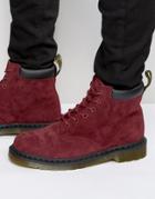 Dr Martens 939 6 Eye Suede Boots - Red