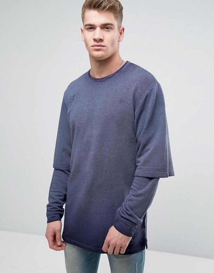 Jack & Jones Layered Sweat - Black