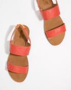 Love Moschino Flat Sandals - Red