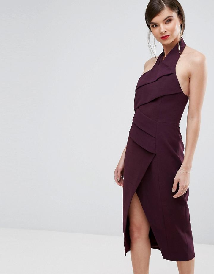 C/meo Collective Don't Stop Midi Dress - Purple
