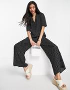 Y.a.s Geesa Polka Dot Jumpsuit In Black