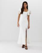 C/meo Collective Heart Of Me Ruflfe Gown - White