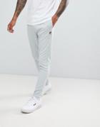 Fila White Line Slim Leg Joggers With Pin Tuck In Gray - Gray