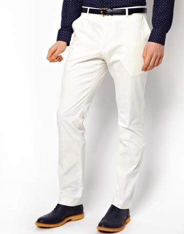 Peter Werth Suit Pants In White