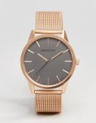 Unknown Classic Mesh Watch In Rose Gold 39nn - Gold