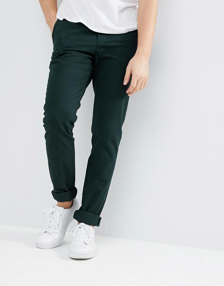 Weekday Wood Chinos Dark Green - Green