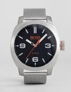 Boss Orange By Hugo Boss Cape Town Watch With Black Dial - Silver