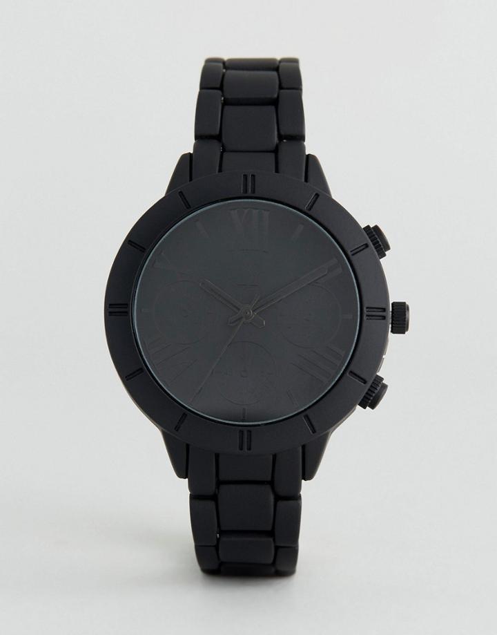 Asos Matte Coated Boyfriend Watch - Black