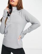 Nike Running Element Therma-fit Half Zip Top In Gray