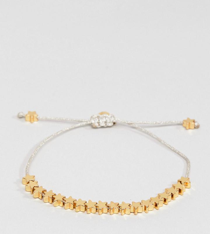 Estella Bartlett Gold Plated Stars So Bright Friendship Bracelet - Gold