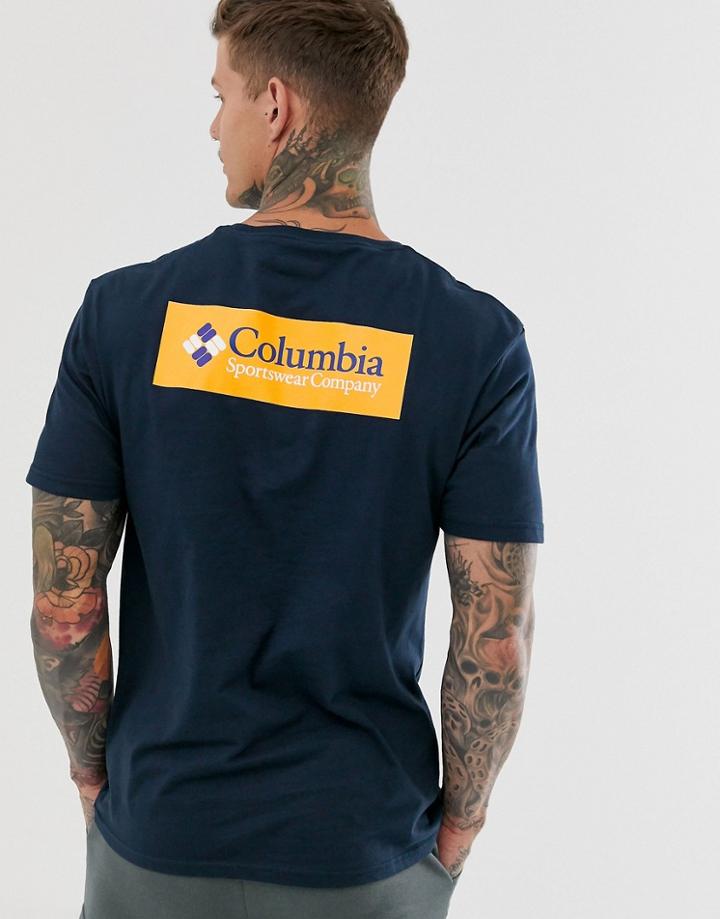 Columbia North Cascades Back Print T-shirt In Navy