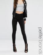 New Look Petite Highwaist Skinny Jeggings - Black