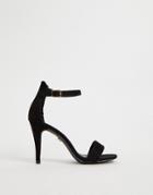 Oasis Barely There Heeled Sandals In Black - Black