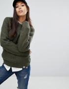 Carhartt Wip Oversized Wool Rib Sweater - Green