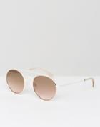 Tommy Hilfiger Round Sunglasses In Pink - Pink