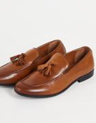 Office Manage Tassel Loafers In Tan Leather-brown