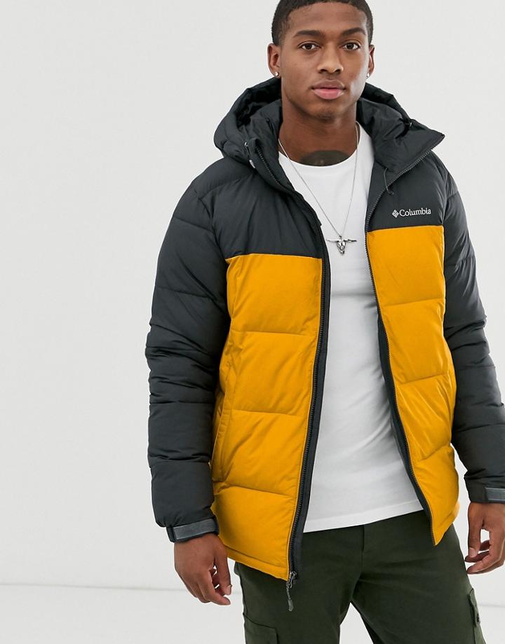 Columbia Pike Lake Hooded Jacket In Yellow