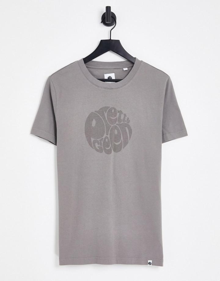 Pretty Green Resurrection Logo T-shirt In Gray