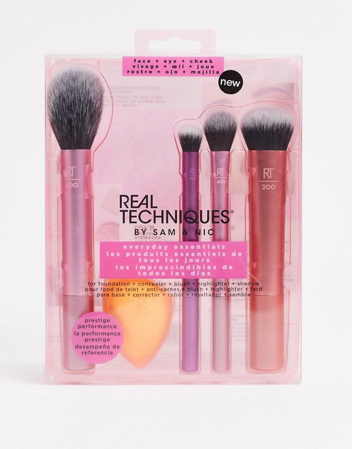 Real Techniques Everyday Essentials Brush Set-no Color