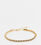 Asos Design Curve 14k Gold Plated Pack Of 2 Anklets With Crystal