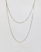 Weekday Thin Multi Necklace - Gold