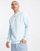 Adidas Originals Adicolor Three Stripe Sweatshirt In Almost Blue