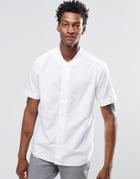 Ymc Baseball Collar Short Sleeve Shirt - White