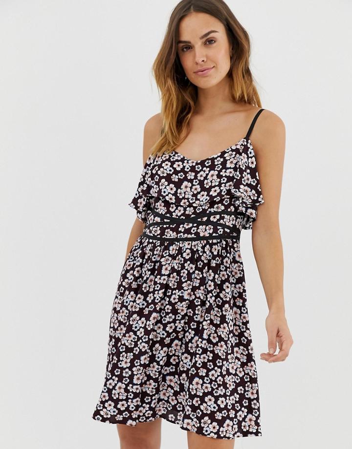 Naf Naf Layered Dress With Lace Detail - Multi