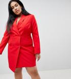 Unique 21 Hero Plus Tuxedo Dress - Red