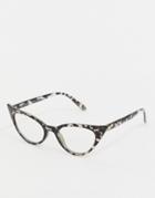 Svnx Clear Lens Cat Eye Glasses - Brown