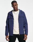 Jameson Carter Mills Nylon Jacket In Navy