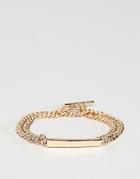 Chained & Able Wrap Id Bracelet In Gold - Gold