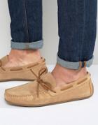 Vagabond Lorenzo Suede Driving Shoes - Beige