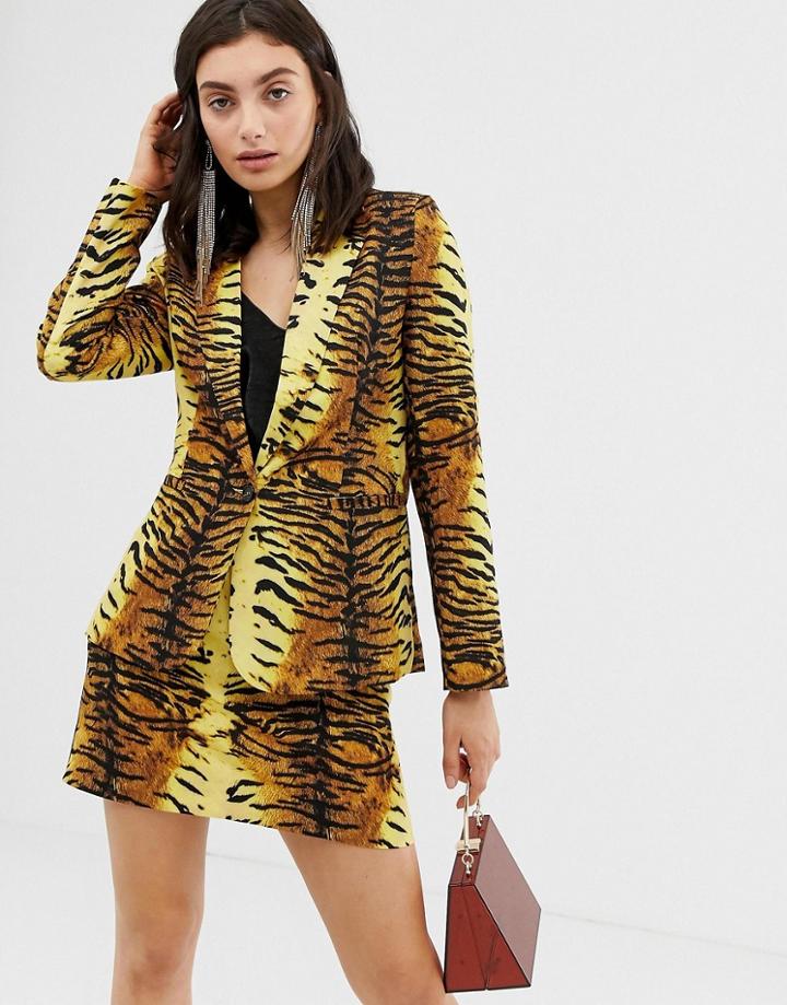 Unique21 Tiger Print Blazer - Multi