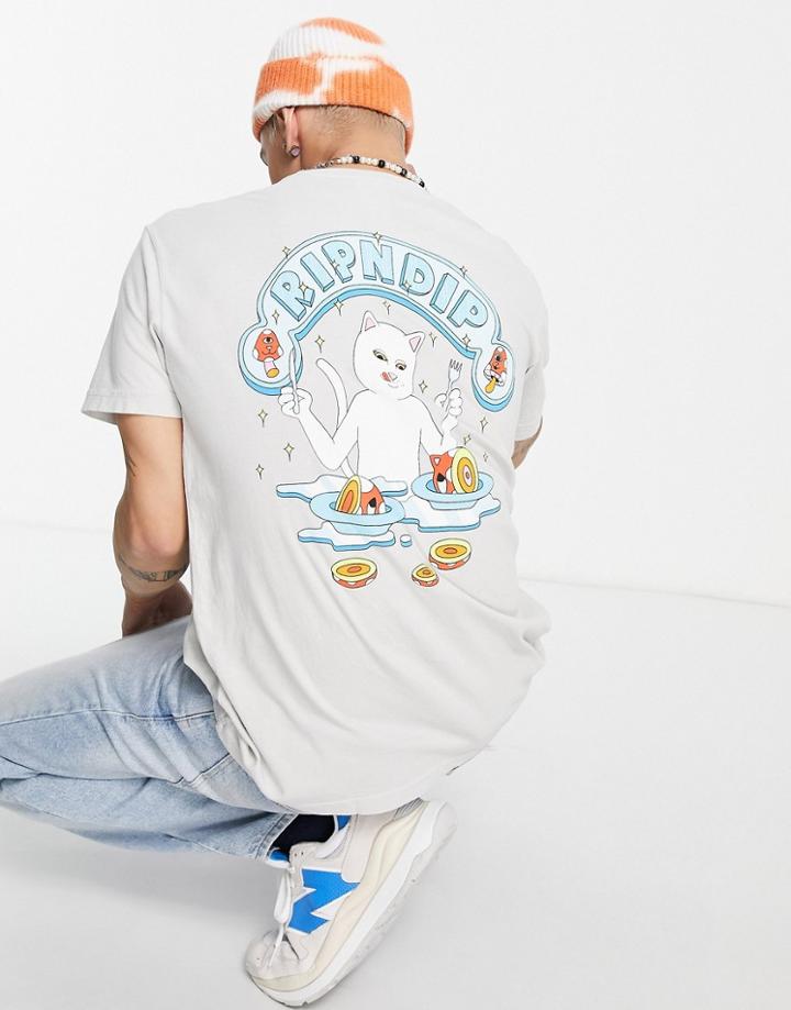 Ripndip After Supper T-shirt In Gray