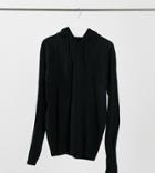 Threadbare Tall Soft Touch Hooded Sweater In Black