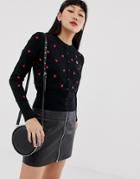 Fred Perry Amy Winehouse Foundation Heartprint Cardigan - Black