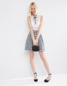 Asos Mini Prom Skirt In Stripe