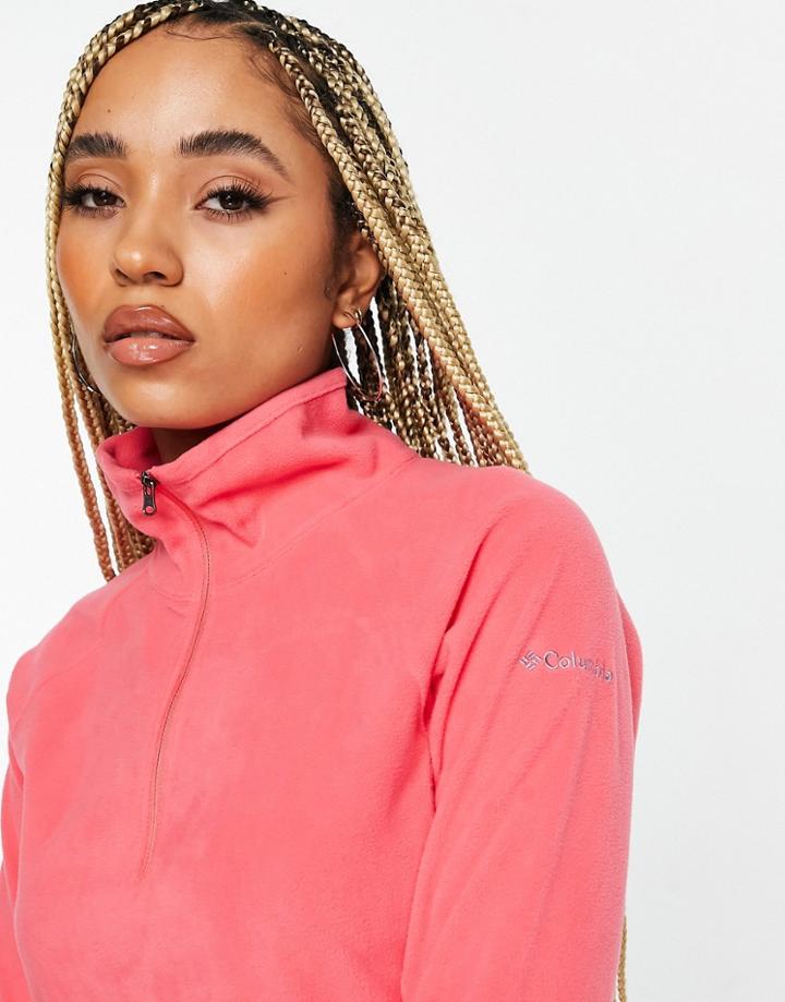 Columbia Glacial 1/2 Zip Fleece In Pink