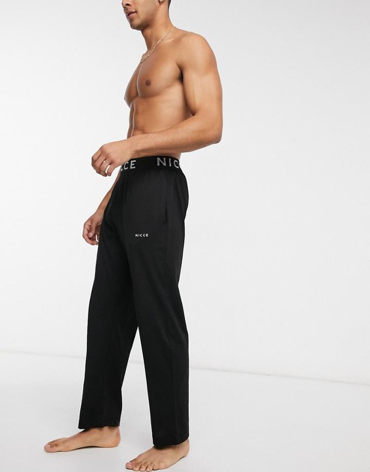 Nicce Loungewear Sofa Sweatpants In Black