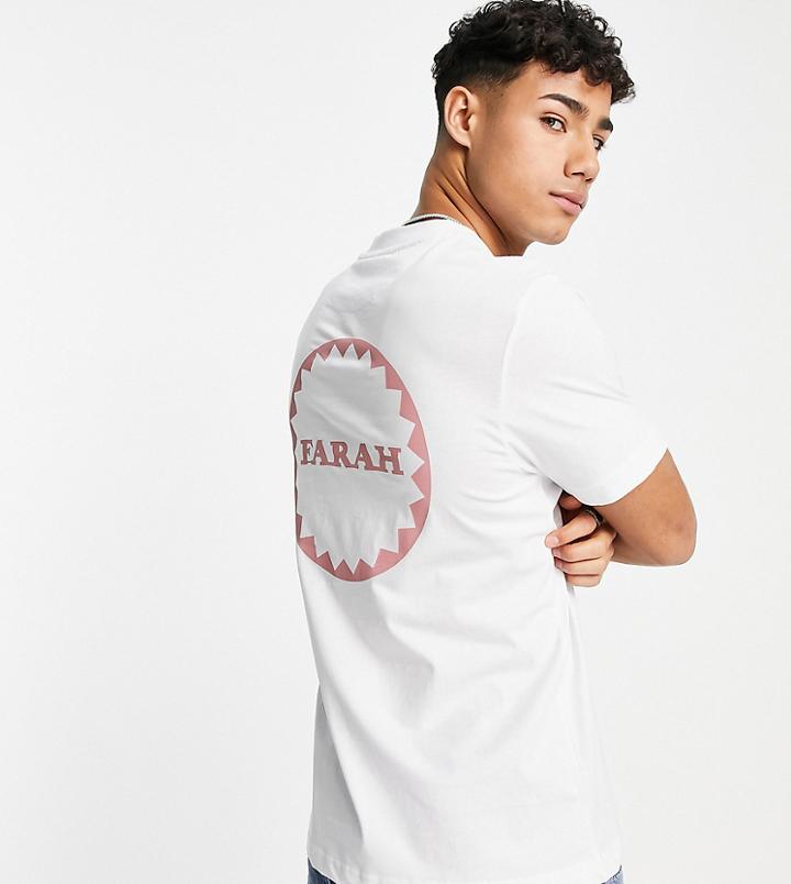 Farah Felix Back Graphic T-shirt In White