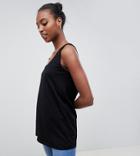 Asos Tall Longline Tank-black