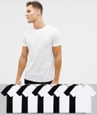 Asos Design 10 Pack Organic T-shirt With Crew Neck Save-multi