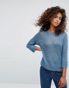 Noisy May Knitted Sweater - Blue